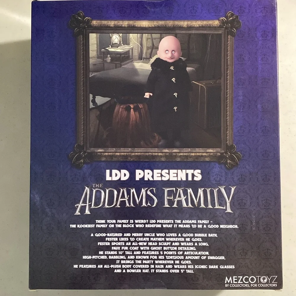 Living Dead Dolls The Addams Family Uncle Fester & Cousin It